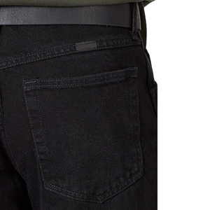 Jeans noirs sur mesure pour hommes, coupe slim droite, en denim, pour un style décontracté, streetwear, mode quotidienne, vêtements de marque privée - Product Image 5