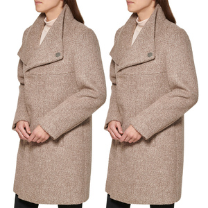 2026 New Women's Mid Length <b>Woolen</b> <b>Coat</b> Long Sleeve Loose Fit Warm Winter Fashion Overcoat Daily Outdoor Outerwear - Product Image 6