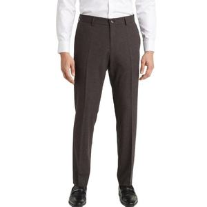 Pantalones de Traje de Hombre de Cintura Alta, Casuales de Negocios, Personalizables, de Lana Elástica, Corte Recto, con Cremallera, Calidad Mayorista - Product Image 3