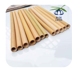 MEILLEUR PRODUIT Pailles en bambou 200 mm 8 mm Biodégradables Réutilisables pour Fête Style Minimaliste - Product Image 3