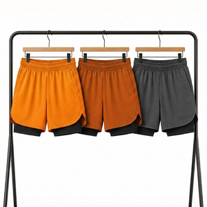 Shorts de sport personnalisés pour hommes, double couche, respirants et à séchage rapide, pour l'entraînement, la course à pied et la remise en forme - Product Image 1