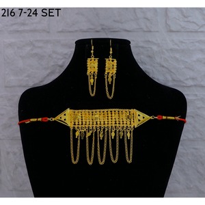 Luxury Exquisite Fashionable Middle Eastern <b>Wedding</b> Jewelry Latest MIJ Elegant High Quality Gold Plated Vintage Jewelry Set - Product Image 4