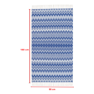 Exportateur indien de serviettes Fouta jacquard de haute qualité, à rayures en zigzag, en coton turc pour Hammam, destinées aux fournisseurs en gros. - Product Image 2