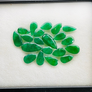Natural Zambia Emerald Pear Cut 20pcs Gemstones Lot AAA Quality IGI Certified Green Luster Perfect Polishing <b>Cheap</b> Price for - Product Image 1