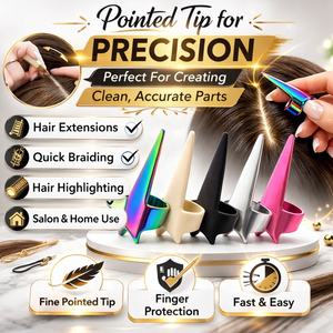 Anillo Profesional para Separar el Cabello, Herramienta de Acero Inoxidable para Seccionar el Cabello, Divisor de Cabello para Peinado, Herramienta de Peluquería - Product Image 2