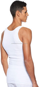Men's <b>White</b> 100% Cotton Ribbed Tank Top A- Shirts 6-pack Sizes S-XL - Product Image 4