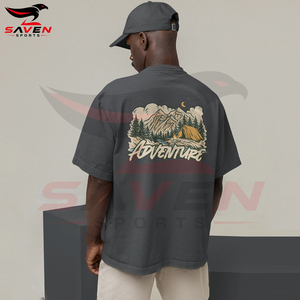 Camisetas de Hombre de la Más Alta Calidad, Estilo Hip Hop, Estampadas, Holgadas, con Logotipo Personalizado, 100% Algodón - Product Image 3