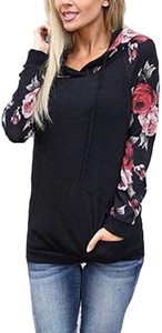 Sudadera Casual Personalizada para Mujer, Manga Larga, Lisa, Ligera, Holgada, con Bolsillo, Sin Cordón - Product Image 3