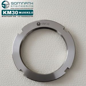 High Quality KM30 <b>Lock</b> Nuts 148MM CLASS 4 Self-Locking Fully <b>Threaded</b> CNC Machined Natural Finish Precision Metric Bearing Shaft - Product Image 5