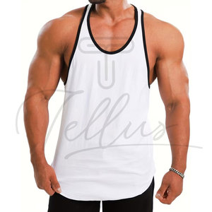 Hot Selling <b>Knitted</b> Beading Men's Gym <b>Tank</b> <b>Top</b> Customized Solid Color Quick Dry Breathable Vintage Style 100% Cotton Tie-Dyed - Product Image 2