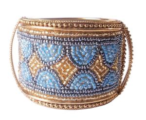 Culturati <b>Adjustable</b> Antique <b>Silver</b> Petal Grace <b>Bracelet</b> Durable Copper Material Modern & Religious Traditional Style - Product Image 1