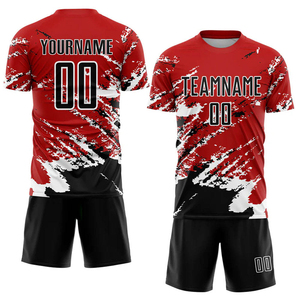 เสื้อฟุตบอลพรีเมียมพร้อมโลโก้สั่งทำ แห้งเร็ว ระบายอากาศได้ดี ชุดโพลีเอสเตอร์ ออกแบบเองได้ ราคาขายส่ง OEM แฟชั่น 2026 - Product Image 2