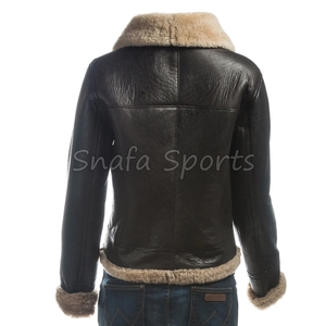 Veste en cuir véritable élégante pour femme, coupe parfaite, vente chaude, haute qualité, prix abordable, veste en cuir d'hiver pour femme - Product Image 6