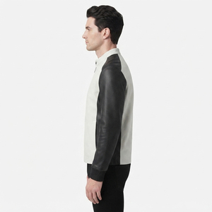 Veste en cuir de qualité supérieure pour homme, veste de moto en cuir pour homme, veste en cuir de moto de qualité supérieure, design tendance - Product Image 3