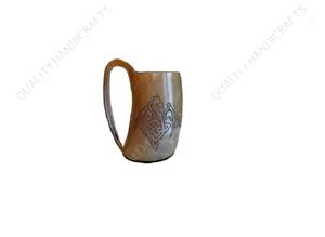 Jarra Vikinga de Cuerno de Búfalo para Beber, 18 Onzas, Jarra de Cerveza, Hidromiel, Inspirada en el Medievo, Ecológica, Vintage, de Calidad para Vajilla - Product Image 3