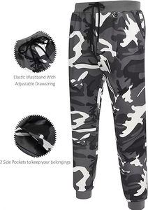 ชุดเซ็ตแทรคสูทลำลองมีฮู้ดลายพรางแบบสวมใส่สบาย ผ้าฝ้ายคุณภาพสูงสำหรับผู้ชาย ดีไซน์หรูหรา เหมาะสำหรับฤดูใบไม้ผลิ - Product Image 6