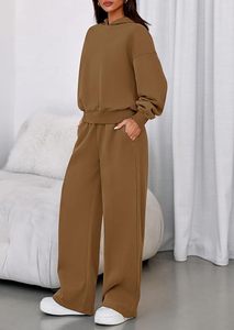 Conjunto de Sudadera con Capucha Oversize y Pantalones de Chándal de Forro Polar Premium para Mujer, Conjunto Deportivo de Sudadera con Capucha y Pantalones de Chándal para Mujer - Product Image 2