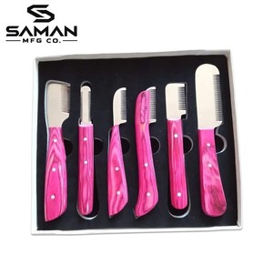 Couteau de toilettage pour animaux de compagnie, outil professionnel de toilettage pour chiens, couteau manuel pour enlever les poils, couteau pour couper et éliminer les poils morts des chiens - Product Image 1