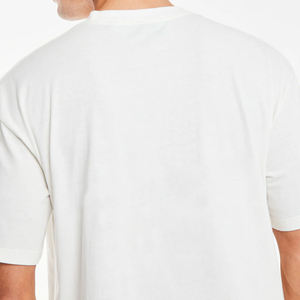 mens <b>white</b> solid <b>plain</b> relaxed short sleeve <b>tshirt</b> matching shorts 2 piece set athletic gym workout track outfit - Product Image 6