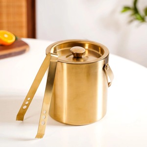 Luxury Entertaining Metal Ice Bucket Beverage Serving Essential - Product Image 4