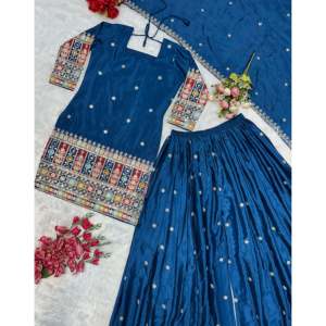 Conjunto de Top Plazzo Dupatta para mujer - Product Image 3