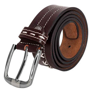 Ceintures en cuir véritable pour hommes, style mode, en cuir de vachette, avec boucle en acier, imperméables, personnalisables, vente en gros 2026 - Product Image 1