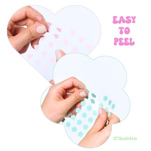 27habits Patchs hydrocolloïdes pour le visage, motif fée, cœur et fleur, traitement des boutons d’acné, 72 patchs, tous types de peau, emballage individuel - Product Image 6