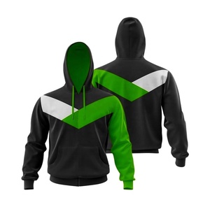 Pull à capuche en coton pour hommes Offre Spéciale Fabriqué en usine Conception personnalisée Double couche polaire Panneau multicolore Nouveau pull à motif imprimé - Product Image 2