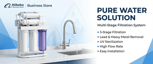 Système de filtration d'eau domestique en plastique à chargement par le bas, compact - Conception de châssis pour usage familial, compatible 110V/220V, eau potable - Product Image 4