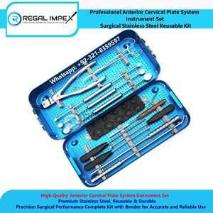 Oferta Especial: Kit Básico de Instrumentos Ortopédicos para Cirugía de Fragmentos Grandes y Placas de Trauma, Herramientas Quirúrgicas con Caja de Esterilización - Product Image 5