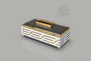 Boîte à mouchoirs de luxe Émirats Arabes Unis, boîte à mouchoirs de luxe Palestine, boîte à mouchoirs haut de gamme Arabie Saoudite, porte-mouchoirs de table, boîte à mouchoirs design - Product Image 5