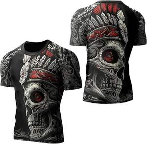 Rashguard Ligero OEM para BJJ para Adultos, Uniforme Transpirable de Manga Corta con Logotipo Personalizado y Protección Anti-UV, Venta al Por Mayor - Product Image 1