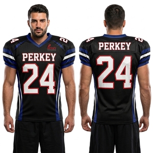 Maillot de football américain par sublimation, vêtements de sport personnalisés, tissu polyester respirant, construction anti-humidité, séchage rapide - Product Image 6
