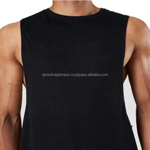 Camiseta deportiva informal sin mangas para hombre, chaleco de fitness muscular personalizado al por mayor, entrenamiento de gimnasia en varios colores con muestra gratis - Product Image 3
