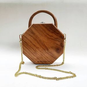Pochette de soirée de luxe en bois pour femme, faite à la main, sac à main en bois naturel avec artisanat haut de gamme - Product Image 2