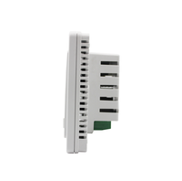 Thermostat numérique AC820F pour ventilo-convecteur 2/4 tuyaux 220V, carré, économe en énergie, ignifuge PC+ABS pour Villa, Appartement, Hôtel, Hôpital