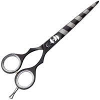Ciseaux de coiffure professionnels légers en acier inoxydable de 5,5 pouces avec logo personnalisé OEM ODM, durables, vente en gros, pour la coupe de barbe