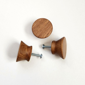 Pomo de diseño único para gabinete, de resina blanca y madera, redondo, para puertas de cajones, de Blossom Craft India - Product Image 6
