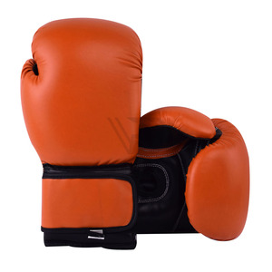 High Quality Leather Professional MMA Boxing <b>Gloves</b> Custom Logo <b>Moisture</b> Wicking Lace-Up Closure for Wrist Training - Product Image 6