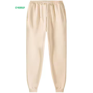 Sweat-shirt à capuche uni coupe classique Behram International Streetwear, pantalon de survêtement évasé en coton écologique pour l'entraînement - Product Image 2