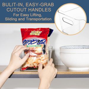 Set di 12 Contenitori in Plastica Trasparente Multiuso per Dispensa, Organizzatore con Facile Visibilità, Soluzione per l'Organizzazione Domestica - Product Image 5