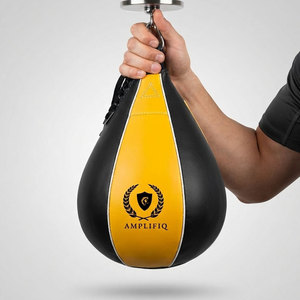 Ballon de vitesse de boxe en cuir de haute qualité - Hauteur réglable, personnalisable pour l'entraînement physique et la pratique du punching - Product Image 2