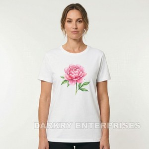 Fabricante de Camisetas Personalizadas para Mujer, Camiseta con Gráfico de Flecha y Lazo Rojo, Proveedor OEM, MOQ Bajo, Camiseta de Algodón a la Moda para Mujer - Product Image 6