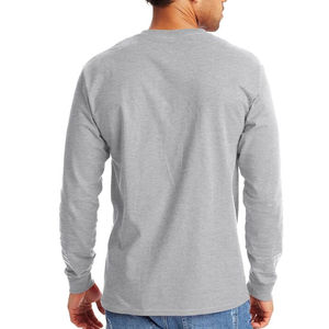 T-shirts décontractés à manches longues pour hommes, design personnalisé, vente en gros, 100% coton, t-shirt à manches longues d'été pour hommes - Product Image 6