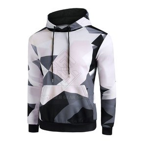 Hoodies polaires uniques surdimensionnés pour hommes, design tendance, en coton mélangé respirant et écologique, vente en gros - Product Image 3