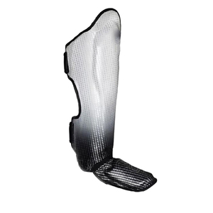 Protections de tibia et coussinets d'entraînement Muay Thai en cuir et PU avec protection de base pour MMA et boxe, ajustement universel - Product Image 6