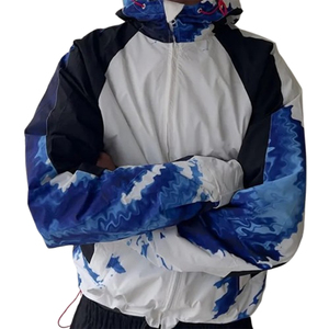 Ropa Deportiva de Moda Urbana, Chaqueta Cortavientos Unisex con Estampado Gráfico Personalizado por Sublimación, Corte Holgado, Conjunto Deportivo para Gimnasio - Product Image 3