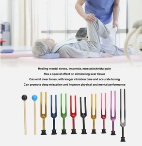 Ensemble de 10 diapasons non lestés pour la guérison, diapasons multicolores pour les chakras - Product Image 3