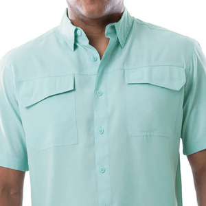 Camisas de Pesca con Botones y Cuello, Manga Corta, Protección Solar UV, con Logotipo Personalizado, para Hombre - Product Image 6