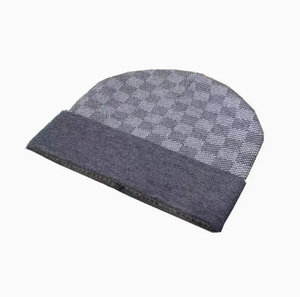 Bonnet unisexe bleu de qualité supérieure 2026, 100 % acrylique tricoté, avec blocs de couleur, décontracté, pour l'hiver, pour adultes, 56-58 cm - Product Image 5